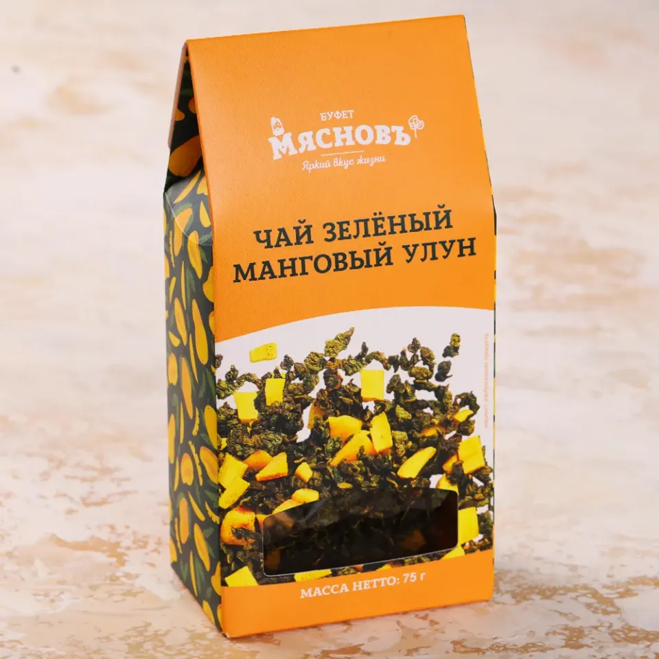 Чай зеленый листовой Манговый Улун 75г