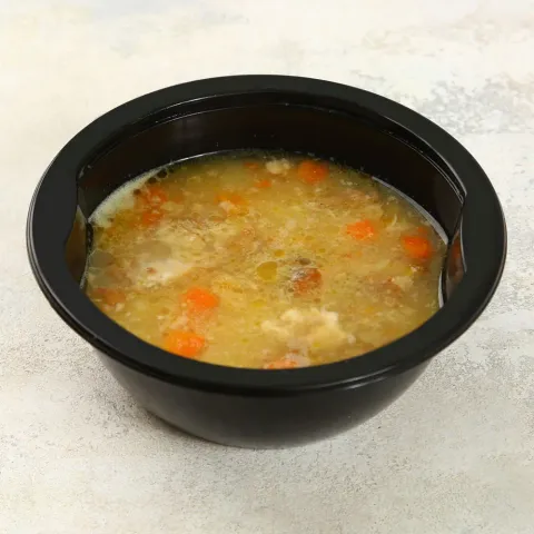 Суп гороховый с копчеными ребрышками