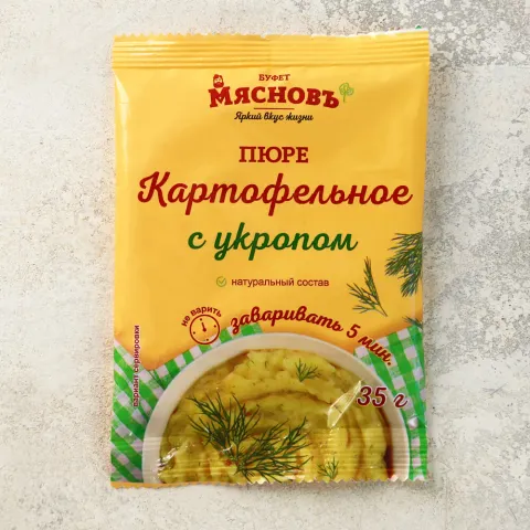 Пюре картофельное с укропом быстрого приготовления 35г