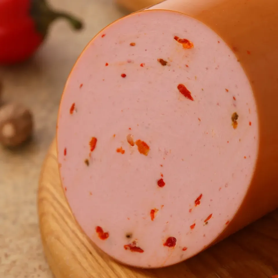 Колбаса МясновЪ По-Царски из индейки и говядины с паприкой варёная (без свинины)