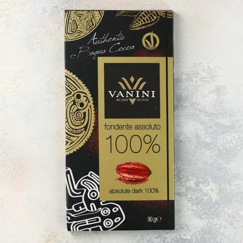 Шоколад горький 100% Ванини 90г Италия