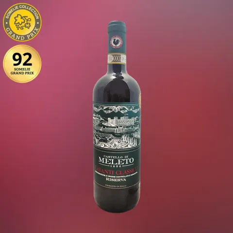 вино КАСТЕЛЛО ДИ МЕЛЕТО КЬЯНТИ КЛАССИКО РИЗЕРВА 2019 13.5-16% 0.75, красное, сухое, Италия