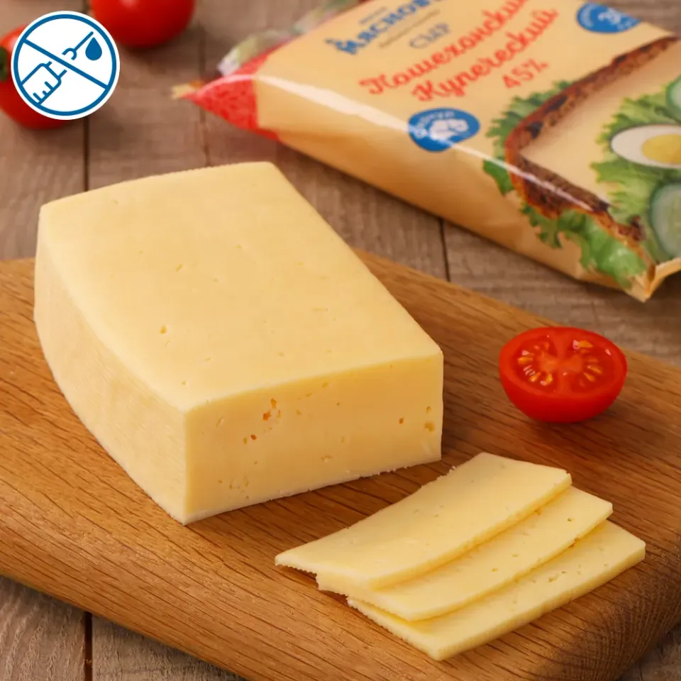 Сыр Пошехонский Купеческий 45% 200г, созревание 30 суток, Сернур