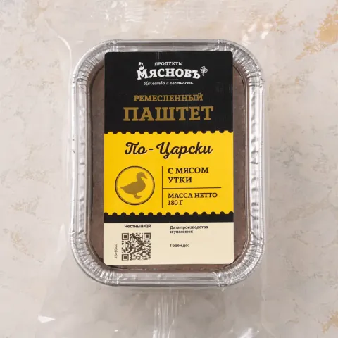 Паштет МясновЪ По-Царски с мясом утки 180г
