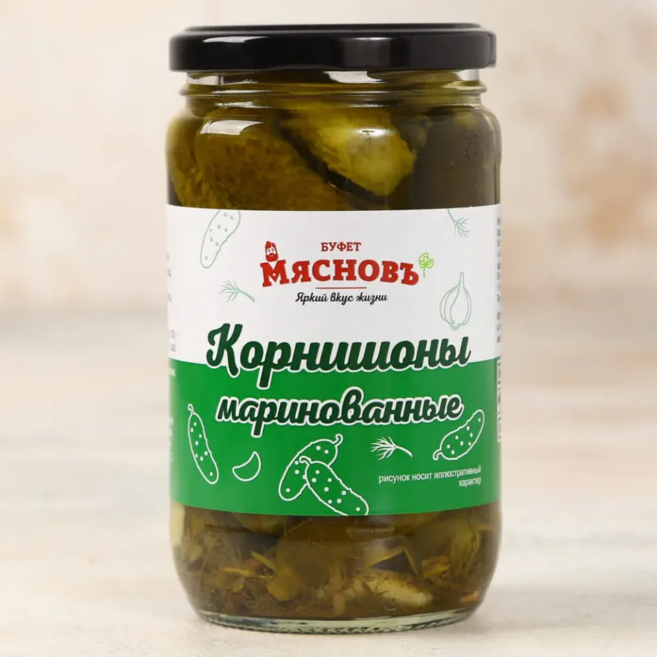 Корнишоны маринованные 350г