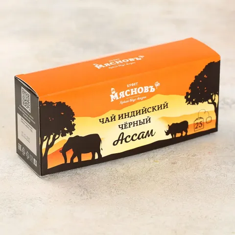 Чай черный индийский Ассам пакетированный 25шт