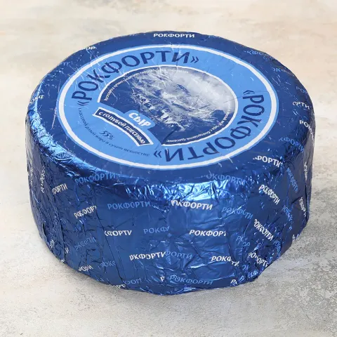Сыр Рокфорти с голубой плесенью 55%, созревание 25 суток