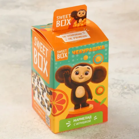 Мармелад с игрушкой свит бокс Чебурашка 10г