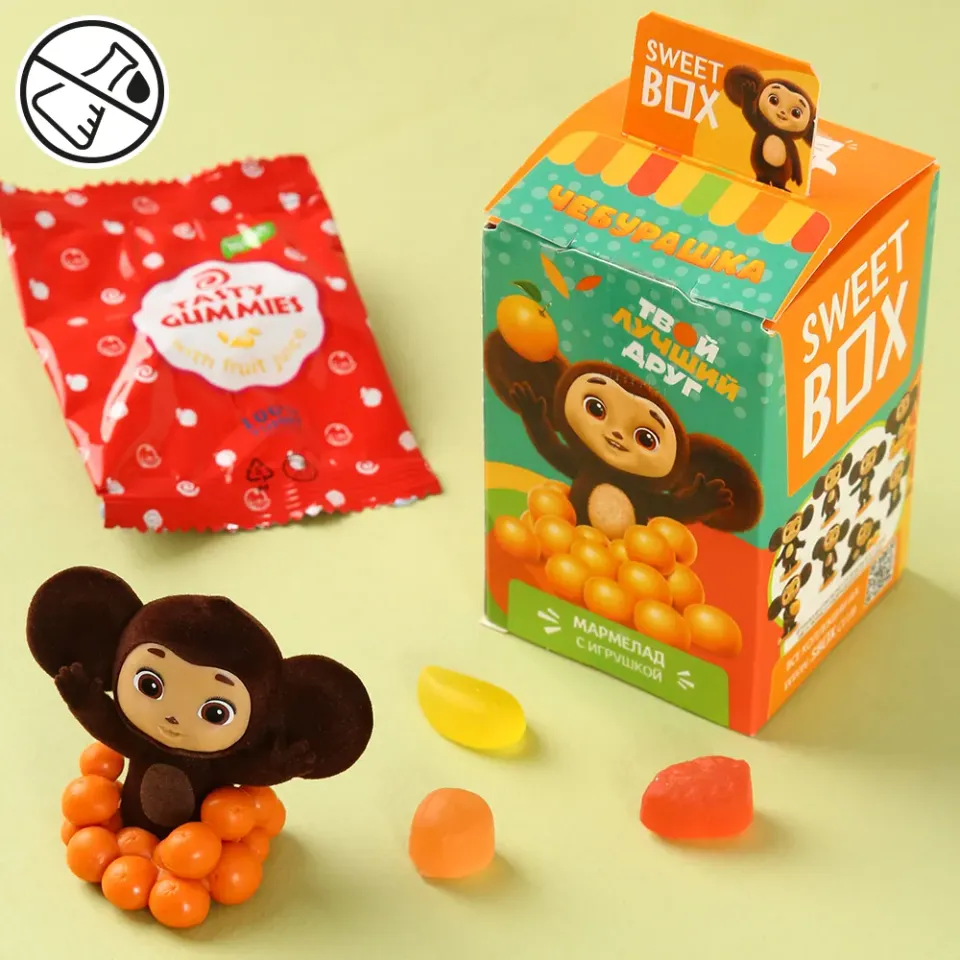 Мармелад с игрушкой свит бокс Чебурашка 10г