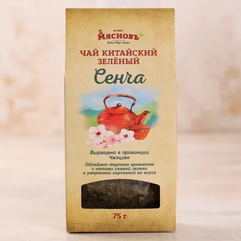 Чай зеленый листовой Сенча 75г
