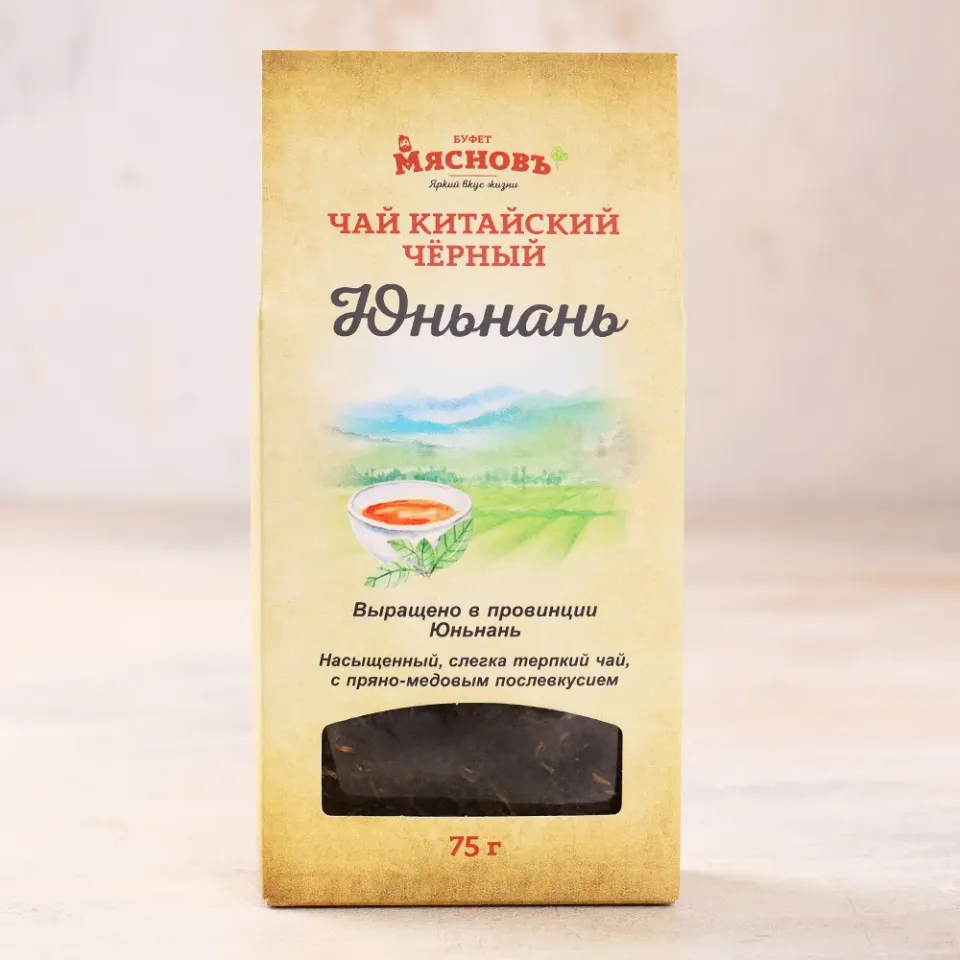 Чай черный листовой Юньнань 75г