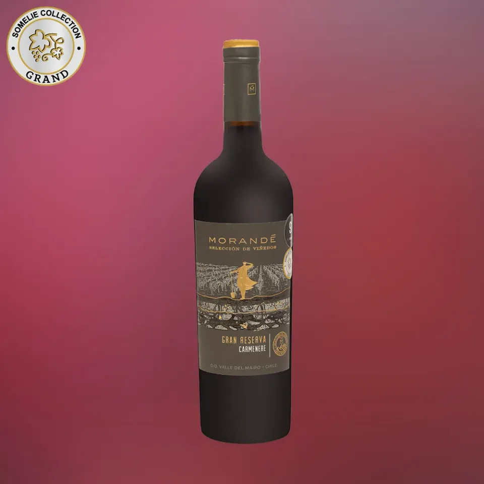вино МОРАНДЕ СЕЛЕКСЬОН ДЕ ВИНЬЕДОС ГРАН РЕСЕРВА КАРМЕНЕР 12-15% 0.75, красное, сухое, Чили