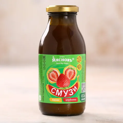 Смузи банан-клубника 0,3л