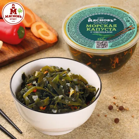 Морская капуста с овощами 350г