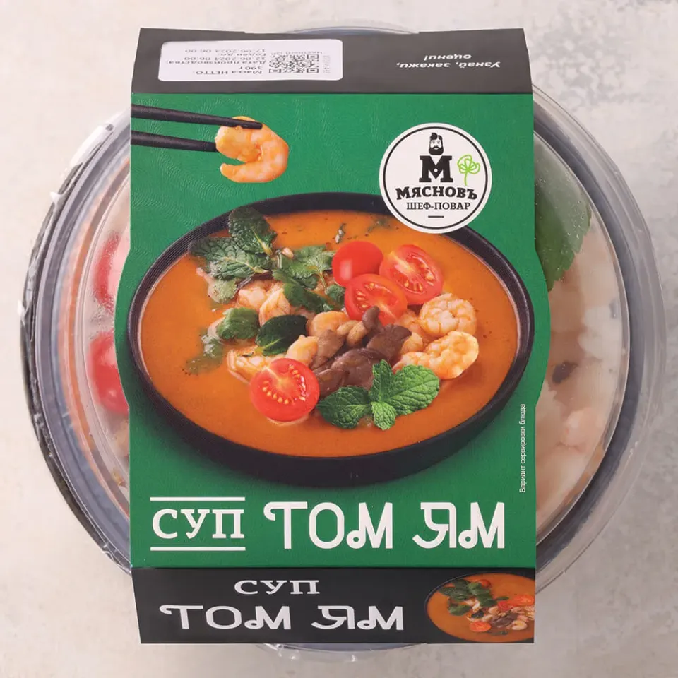 Суп Том Ям с креветками