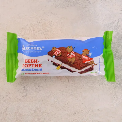 Пирожное молочный беби-тортик 70г