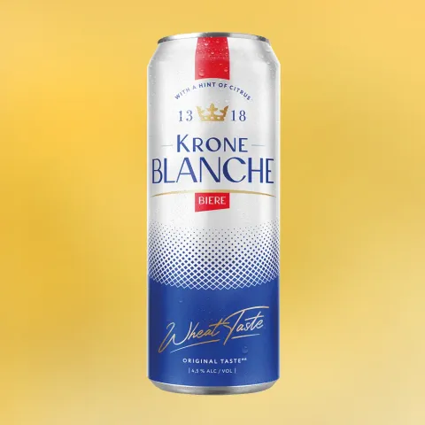 пивной напиток КРОН БЛАНШ БЬЕР 4.5% 0.45, светлое, Россия