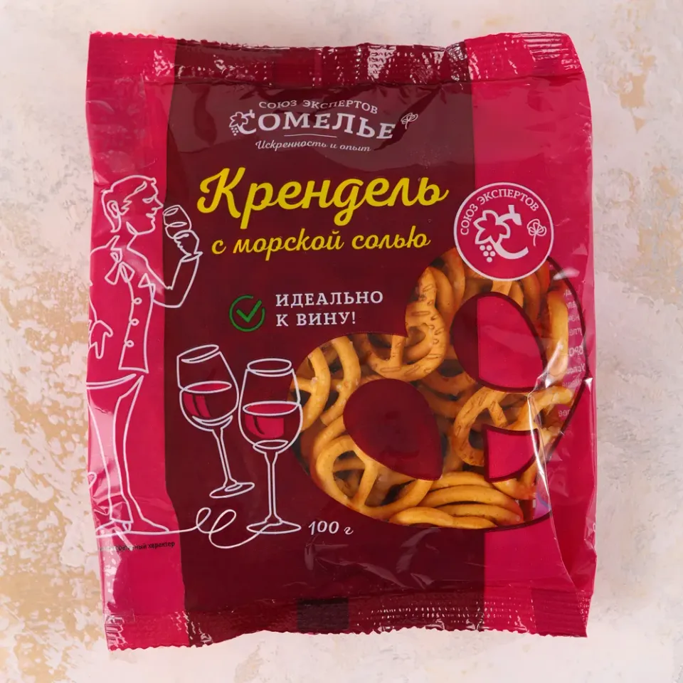 Крендель с морской солью СОМЕЛЬЕ 100г