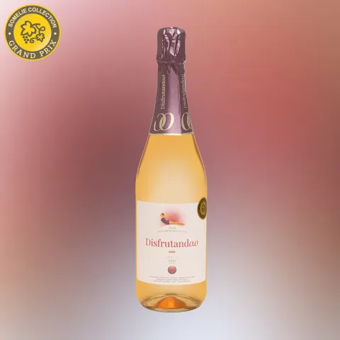 вино безалкогольное игристое ДИСФРУТАНДО 0.75, розовое, сухое, Испания
