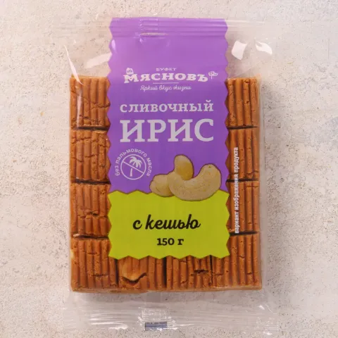 Ирис сливочный с орехом кешью 150г