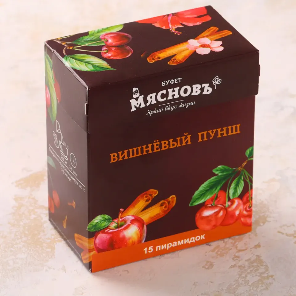Напиток чайный Вишневый пунш в пирамидках 15шт