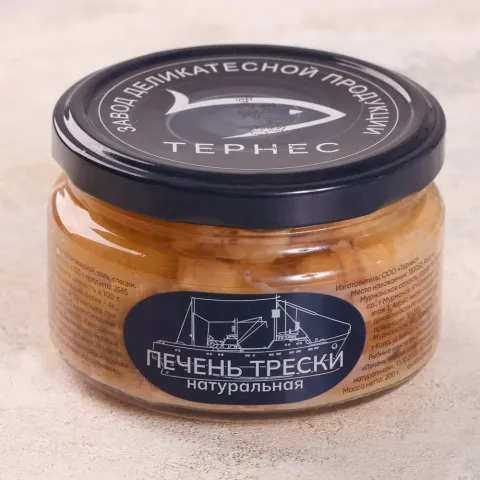 Печень трески натуральная 200г