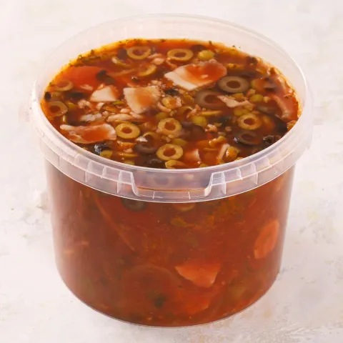 Солянка мясная с говядиной и языком семейная упаковка 6 порций