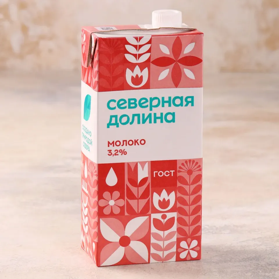 Молоко 3,2% ГОСТ ультрапастеризованное питьевое 950г