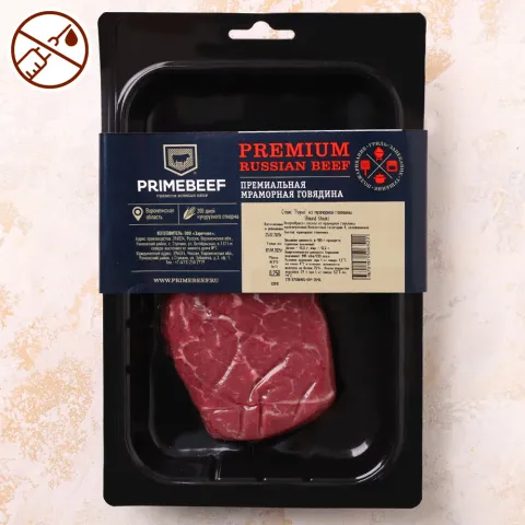 Раунд стейк мраморная говядина 250г