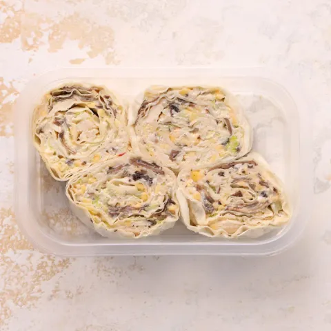 Рулетики из лаваша с начинкой жюльен мини