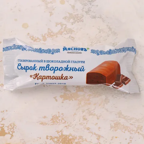 Сырок творожный ГОСТ в шоколаде Картошка 23% 45г