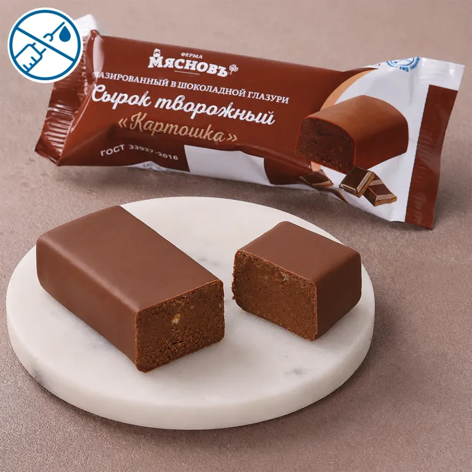 Сырок творожный ГОСТ в шоколаде Картошка 23% 45г