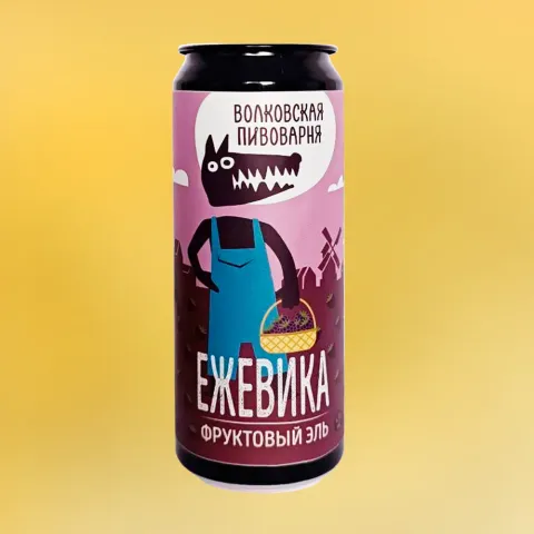 пивной напиток ЕЖЕВИКА 4.5% 0.45, светлое, Россия
