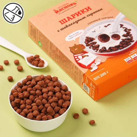 Шарики с шоколадным сиропом МясновЪ ВКУСНЯШКА 200г