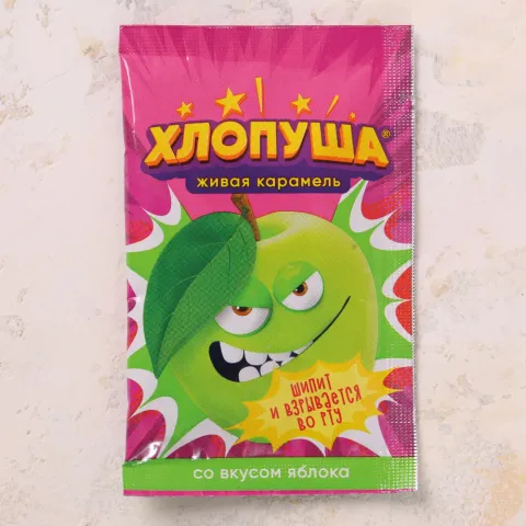Карамель леденцовая Хлопуша ассорти 7г