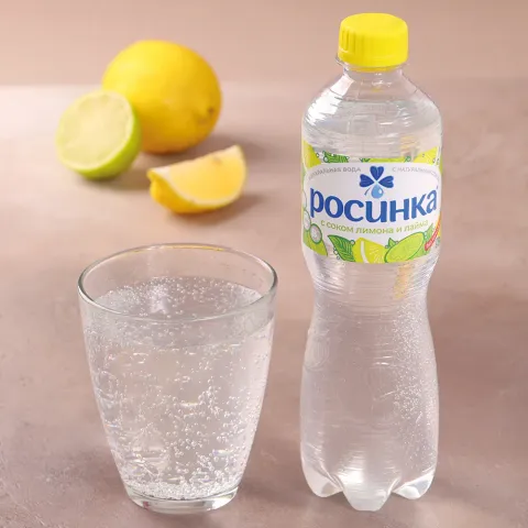 Напиток со вкусом лимона и лайма среднегазированный 0,5л