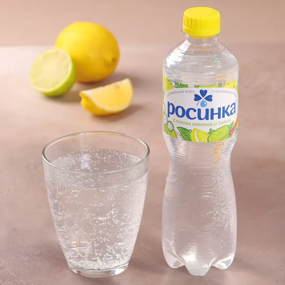 Напиток со вкусом лимона и лайма среднегазированный 0,5л