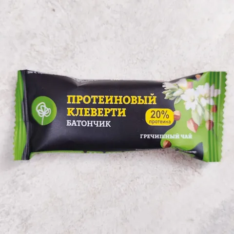 Батончик протеиновый Клеверти гречишный чай 35г