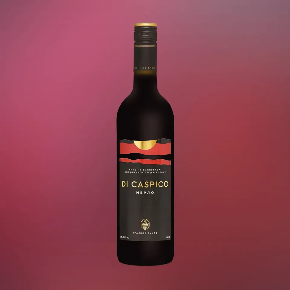 вино ДИ КАСПИКО МЕРЛО 12% 0.75, красное, сухое, Россия