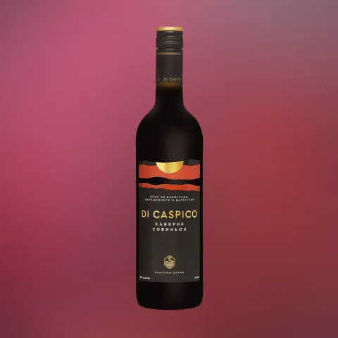 вино ДИ КАСПИКО КАБЕРНЕ СОВИНЬОН 12% 0.75, красное, сухое, Россия