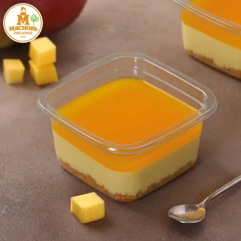 Десерт муссовый на сливочном масле манго-маракуйя 140г