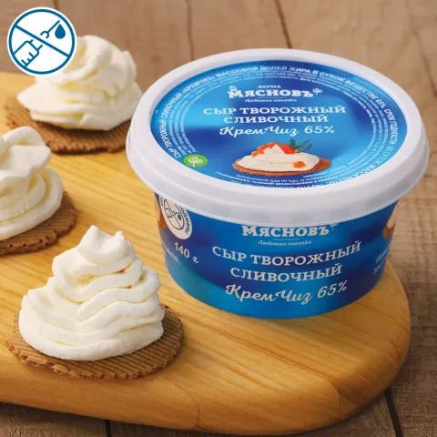 Сыр творожный Кремчиз 65% 140г, Сернур