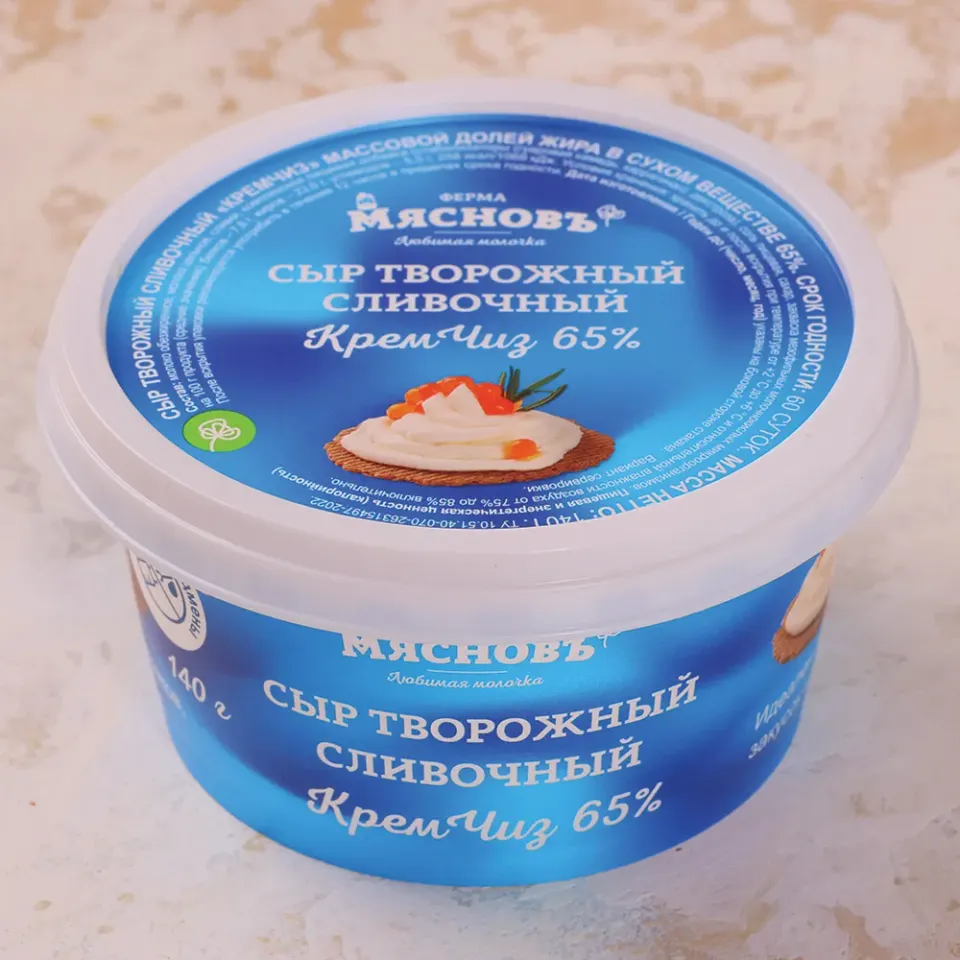 Сыр творожный Кремчиз 65% 140г, Сернур
