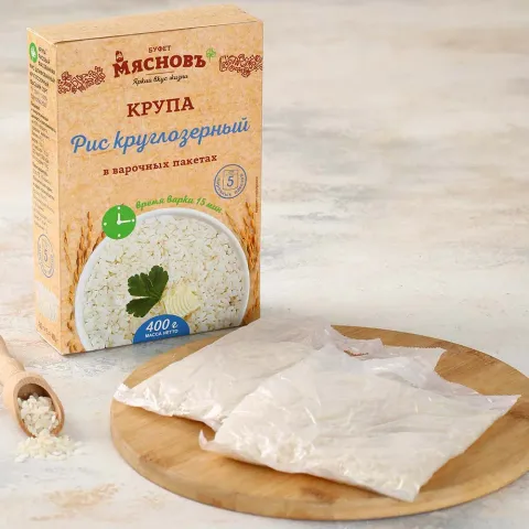 Рис круглозерный в варочных пакетах 5*80г