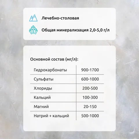 Вода минеральная природная лечебно-столовая Славянская долина газированная 0,5л