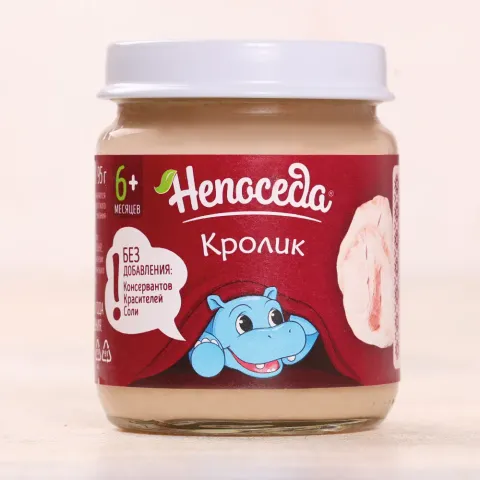 Пюре из кролика для детского питания 95г