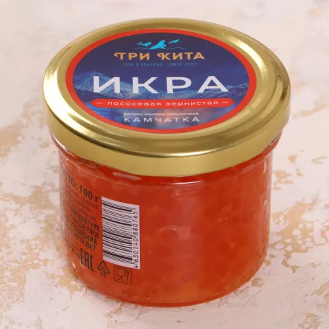 Икра лососевая кета зернистая 100г