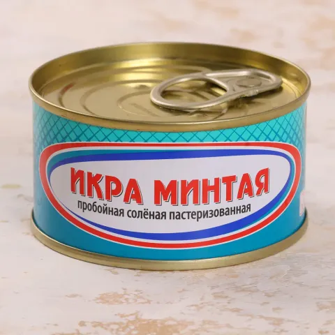 Икра минтая пробойная соленая 120г
