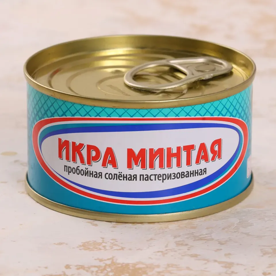 Икра минтая пробойная соленая 120г