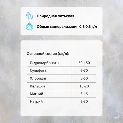 Вода природная питьевая для детского питания МясновЪ ВКУСНЯШКА с 3 лет негазированная 5л